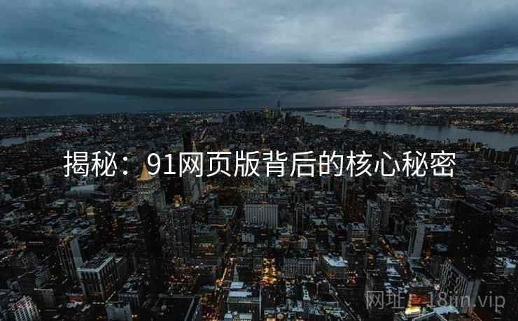 揭秘：91网页版背后的核心秘密