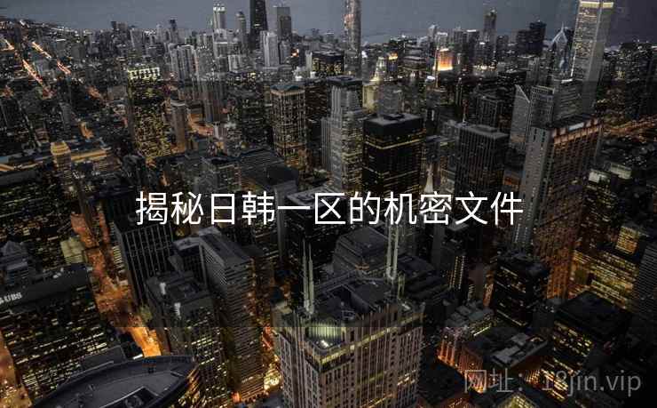 揭秘日韩一区的机密文件