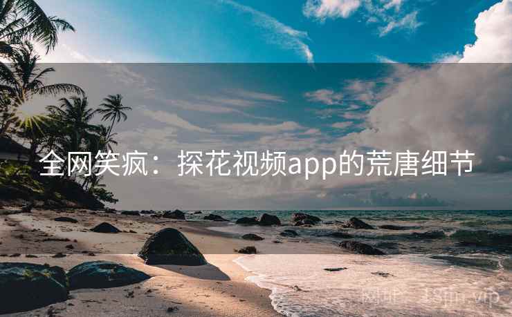 全网笑疯：探花视频app的荒唐细节